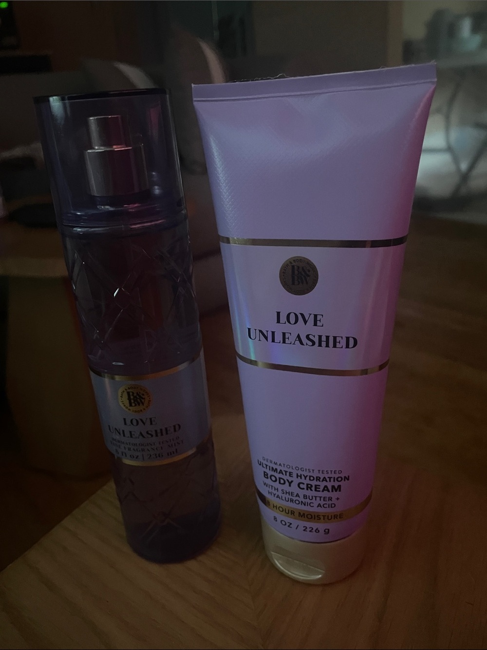 Bath & Body Works Love Unleashed Body Cream — Lavender White